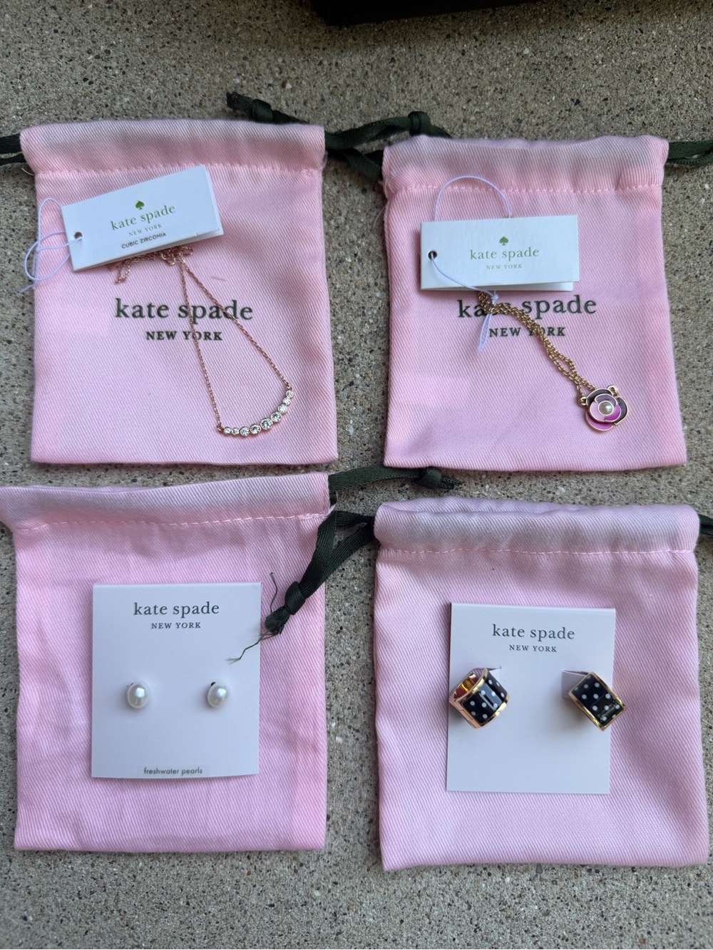 Bundle of kate spade Jewelry- 2 necklaces, 2 earring sets